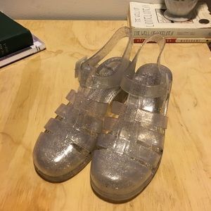 American Apparel Glitter Jellies